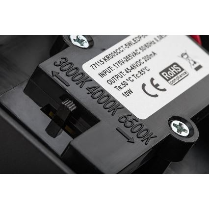 Rabalux - LED Вуличний настінний світильник з датчиком LED/9W/230V 2700/4000/6500K IP54 чорний