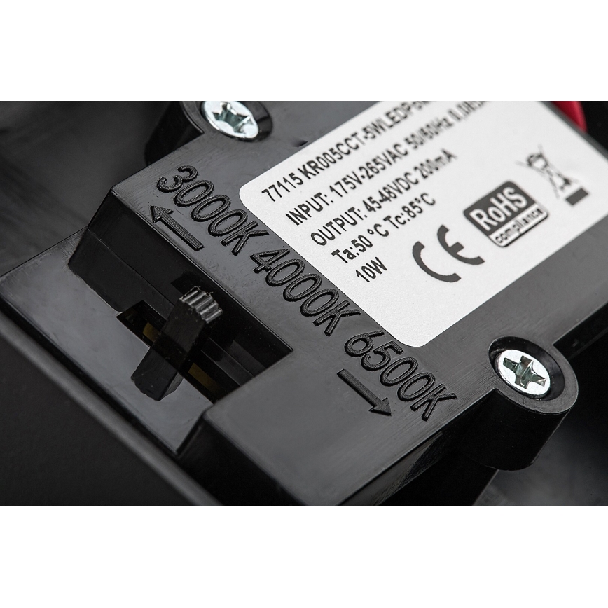 Rabalux - Уличный светодиодный настенный светильник с датчиком LED/9W/230V 2700/4000/6500K IP54 черный