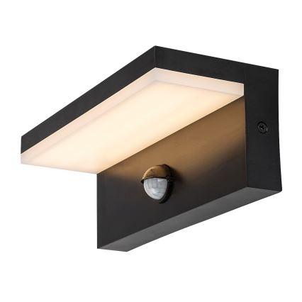 Rabalux - Уличный светодиодный настенный светильник с датчиком LED/9W/230V 2700/4000/6500K IP54 черный