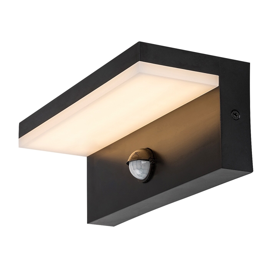 Rabalux - Уличный светодиодный настенный светильник с датчиком LED/9W/230V 2700/4000/6500K IP54 черный