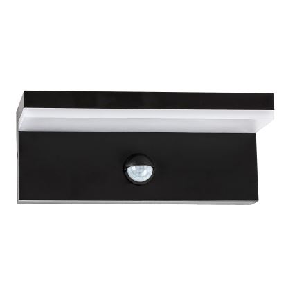 Rabalux - Уличный светодиодный настенный светильник с датчиком LED/9W/230V 2700/4000/6500K IP54 черный