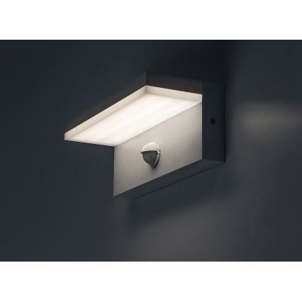 Rabalux - LED Вуличний настінний світильник з датчиком LED/9W/230V 2700/4000/6500K IP54 білий