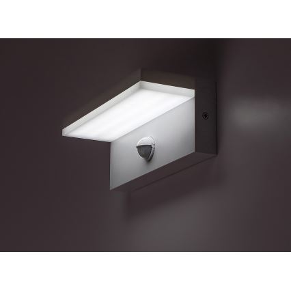 Rabalux - Уличный светодиодный настенный светильник с датчиком LED/9W/230V 2700/4000/6500K IP54 белый