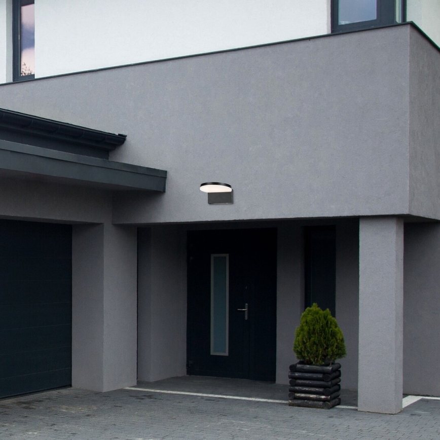 Rabalux - LED зовнішній настінний світильник LED/9W/230V 2700/4000/6500K IP54 чорний