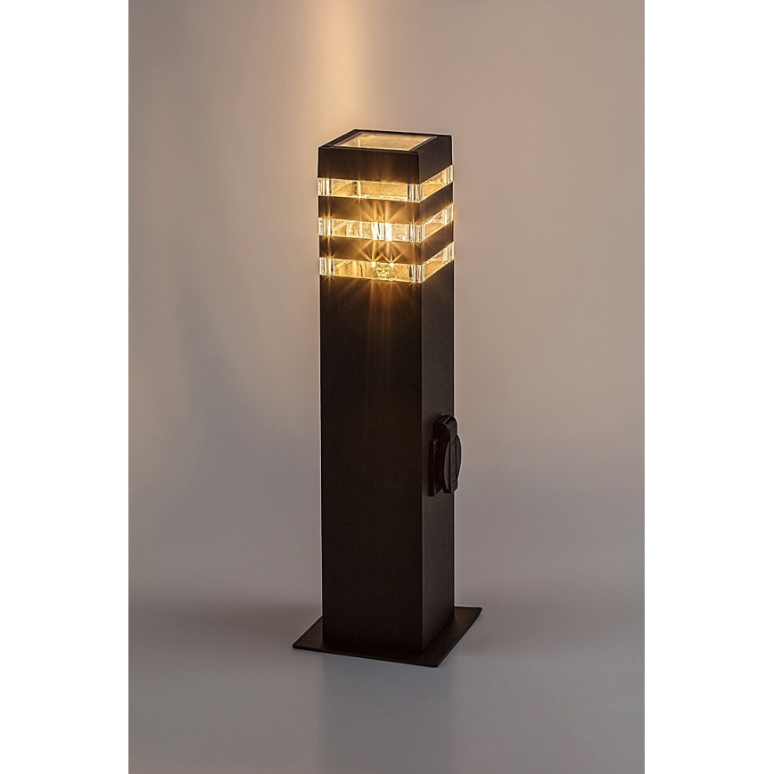 Rabalux - Уличная лампа с розеткой 1xE27/12W/230V IP44