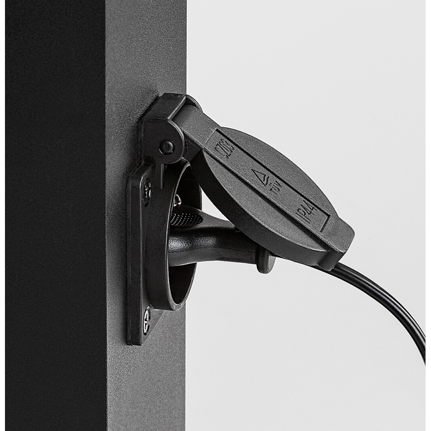 Rabalux - Уличная лампа с розеткой 1xE27/12W/230V IP44