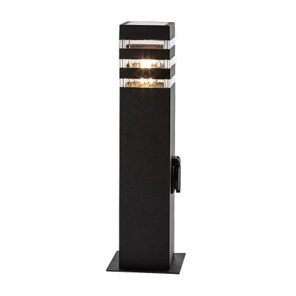 Rabalux - Уличная лампа с розеткой 1xE27/12W/230V IP44
