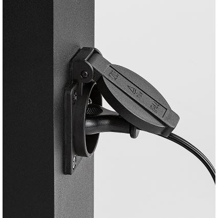 Rabalux - Вулична лампа з розеткою 1xE27/12W/230V IP44