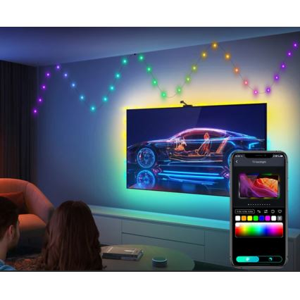 Rabalux - Світлодіодна RGB-стрічка LED/2,8W/5V 5м IP44 WiFi + пульт дистанційного керування