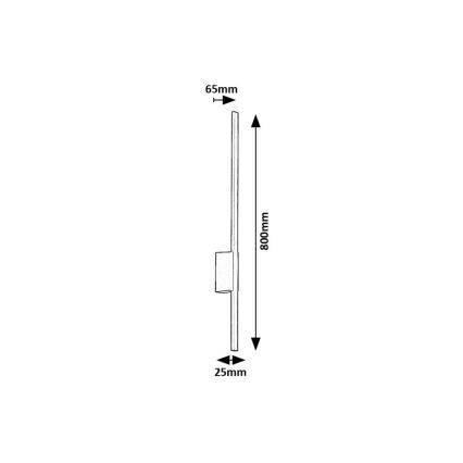 Rabalux - Уличный светодиодный настенный светильник LED/12W/230V IP44