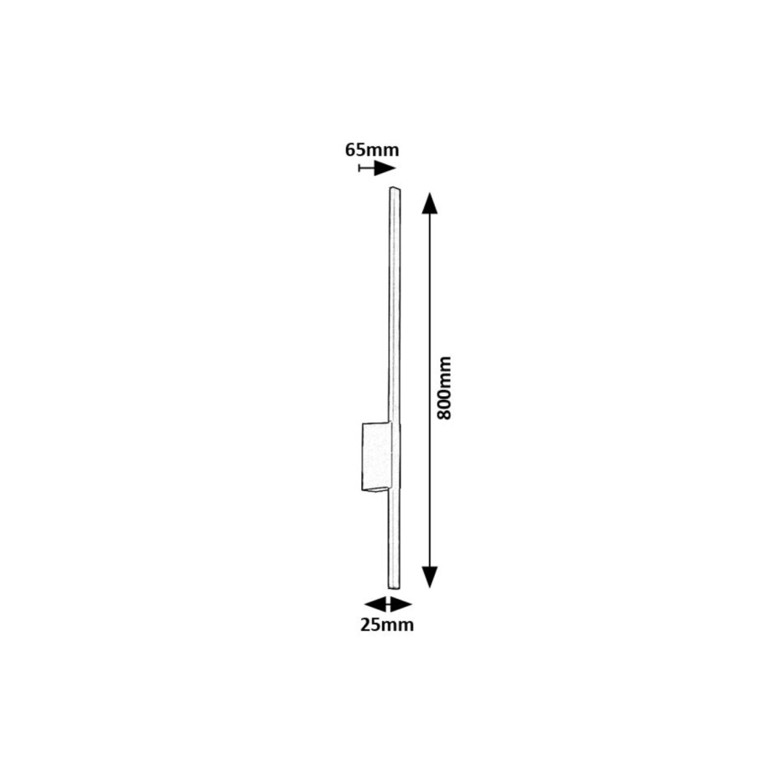 Rabalux - Уличный светодиодный настенный светильник LED/12W/230V IP44