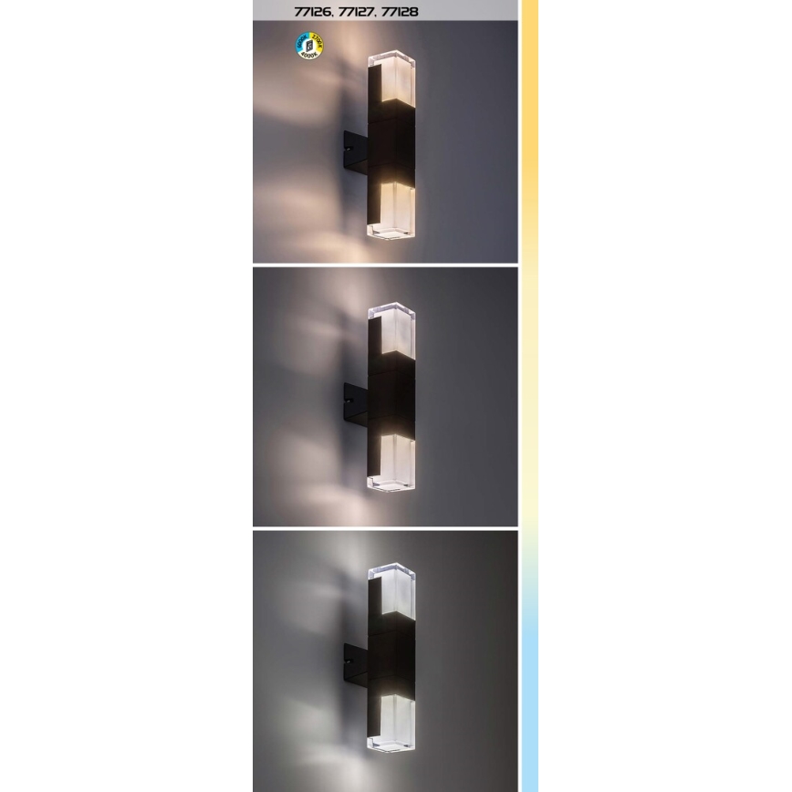 Rabalux - LED зовнішній настінний світильник LED/7W/230V 2700/4000/6000K IP54