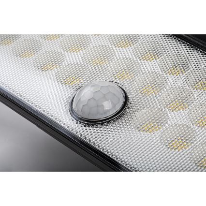Rabalux - Світлодіодний прожектор з датчиком на сонячній батареї LED/8W/3,7V 1800mAh IP65 + пульт дистанційного керування