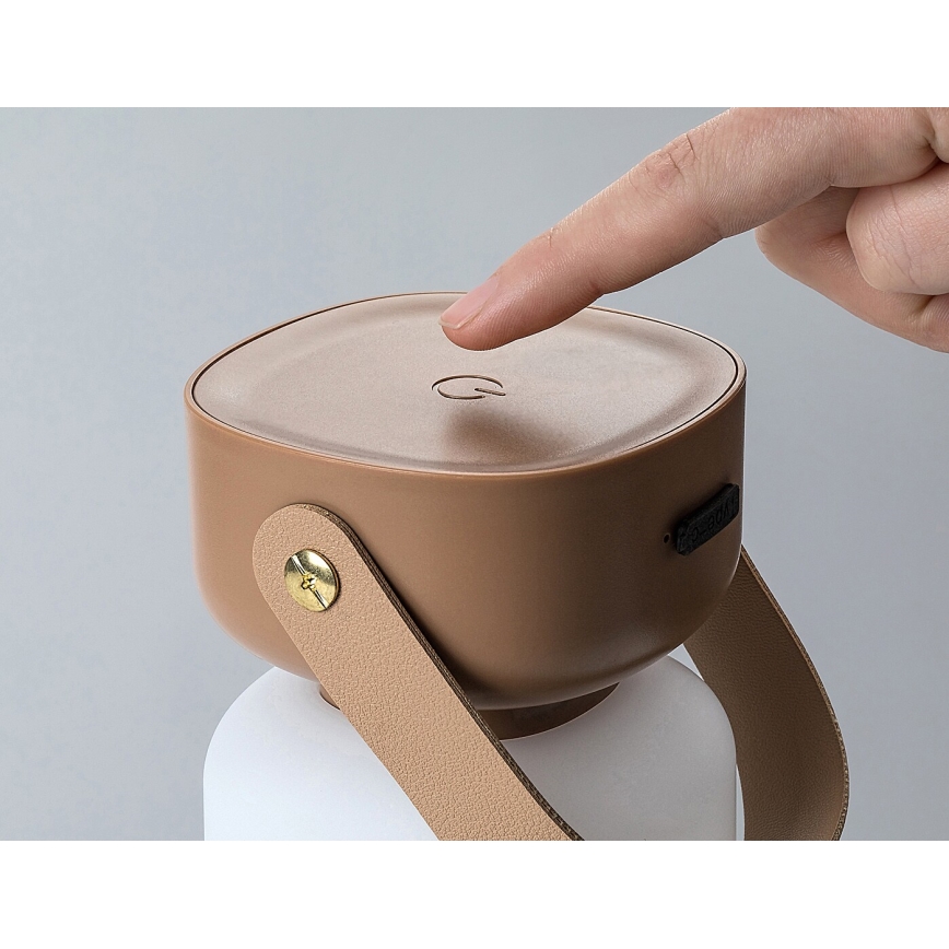 Rabalux - LED Вулична сенсорна акумуляторна настільна лампа з регулюванням яскравості LED/3W/5V IP44 коричневий