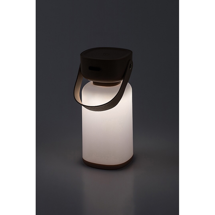 Rabalux - Светодиодная уличная аккумуляторная сенсорная настольная лампа с регулированием яркости LED/3W/5V IP44 коричневый