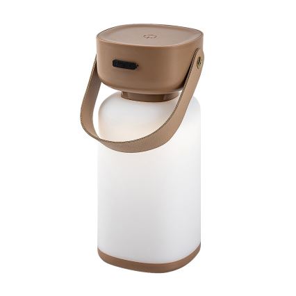 Rabalux - Светодиодная уличная аккумуляторная сенсорная настольная лампа с регулированием яркости LED/3W/5V IP44 коричневый