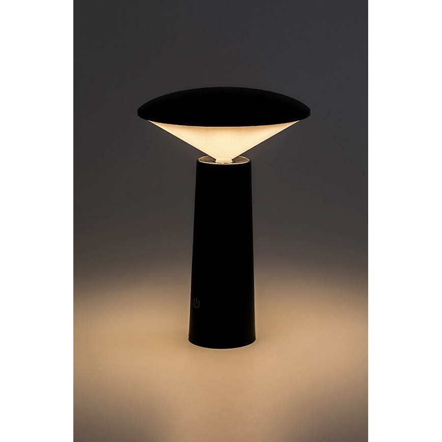 Rabalux - Светодиодная аккумуляторная сенсорная настольная лампа с регулированием яркости POLPERRO LED/3W/3,7V 1200mAh черный