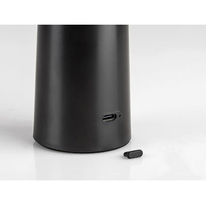 Rabalux - Светодиодная аккумуляторная сенсорная настольная лампа с регулированием яркости POLPERRO LED/3W/3,7V 1200mAh черный