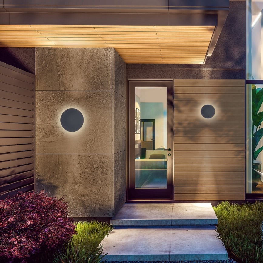 Rabalux - Вуличний світлодіодний настінний світильник 15W/230V 2700/4000/6500K IP65 сірий