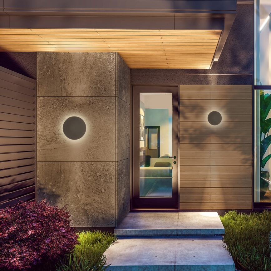 Rabalux - Уличный светодиодный настенный светильник 15W/230V 2700/4000/6500K IP65 коричневый