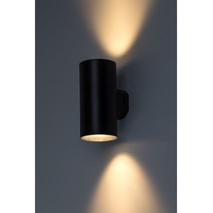 Rabalux - Вуличний світлодіодний настінний світильник LED/18W/230V 2700/4000/6500K IP65 чорний