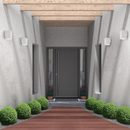 Rabalux - Вуличний світлодіодний настінний світильник LED/9W/230V 2700/4000/6500K IP65 білий