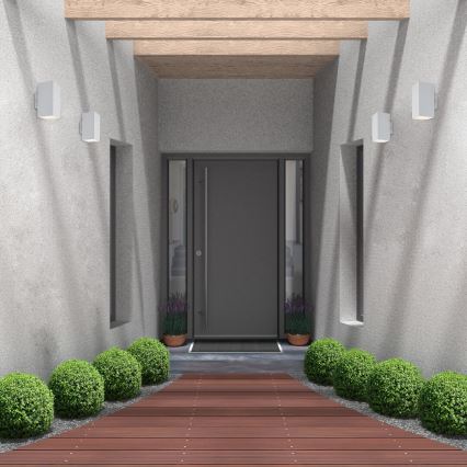 Rabalux - Вуличний світлодіодний настінний світильник LED/18W/230V 2700/4000/6500K IP65 білий