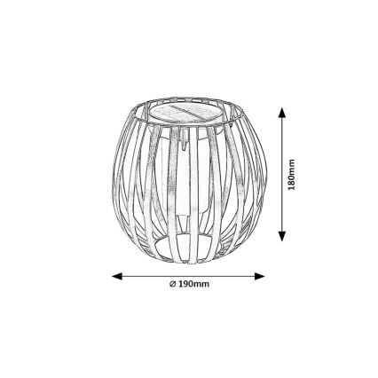 Rabalux - Світильник на сонячній батареї LED/1W/1,2V 300mAh IP44