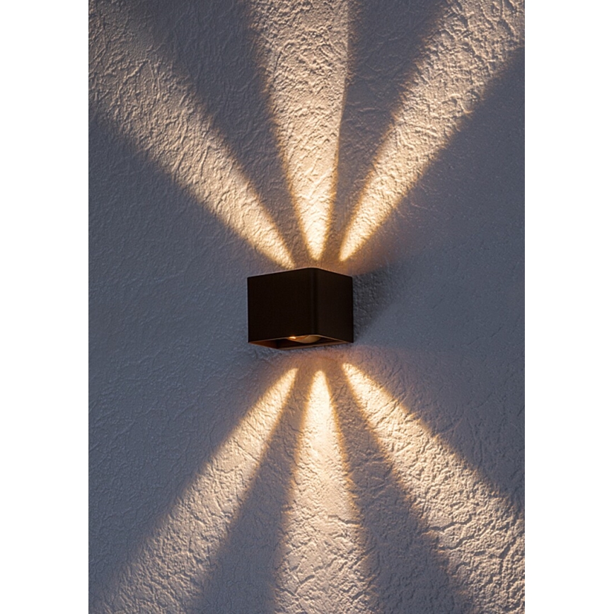 Rabalux - Вуличний світлодіодний настінний світильник LED/10W/230V IP54 коричневий