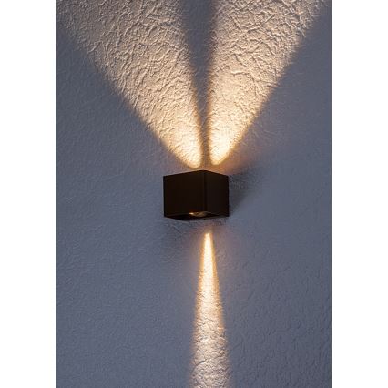 Rabalux - Вуличний світлодіодний настінний світильник LED/10W/230V IP54 коричневий