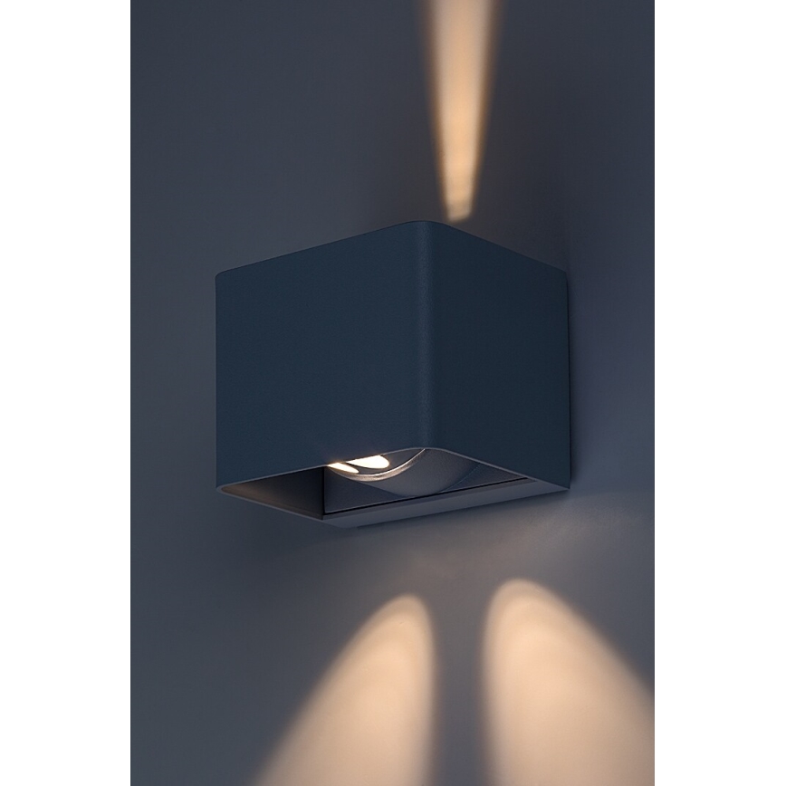 Rabalux - Уличный светодиодный настенный светильник LED/10W/230V IP54 серый