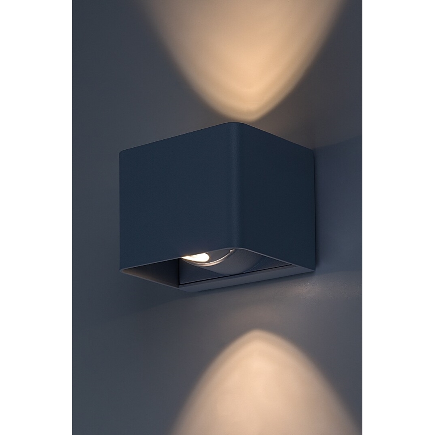 Rabalux - Уличный светодиодный настенный светильник LED/10W/230V IP54 серый