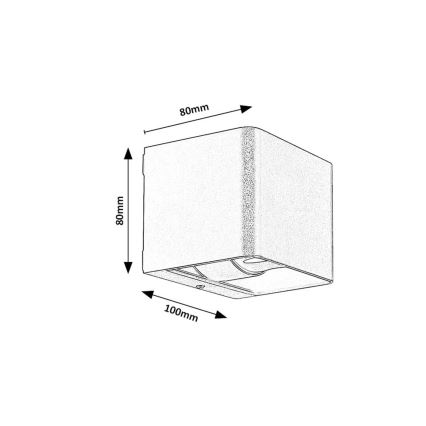 Rabalux - Уличный светодиодный настенный светильник LED/10W/230V IP54 серый