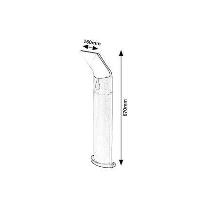 Rabalux - Вулична світлодіодна лампа LED/10W/230V IP54