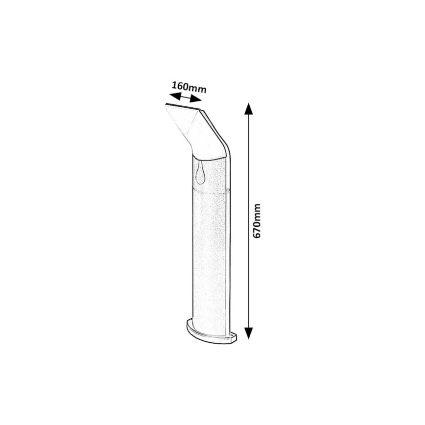 Rabalux - Вулична світлодіодна лампа LED/10W/230V IP54