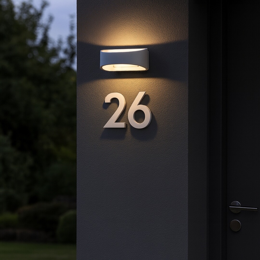 Rabalux - Уличный настенный светильник LED/9W/230V IP54, белый