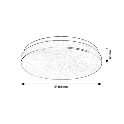 Rabalux - Светодиодный потолочный светильник для ванной комнаты LED/18W/230V 3000/4000/6000K IP44