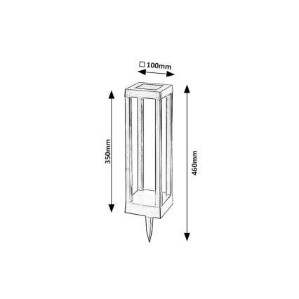 Rabalux - Светильник на солнечной батарее LED/0,18 Вт/3,7 В IP44 500 мАч