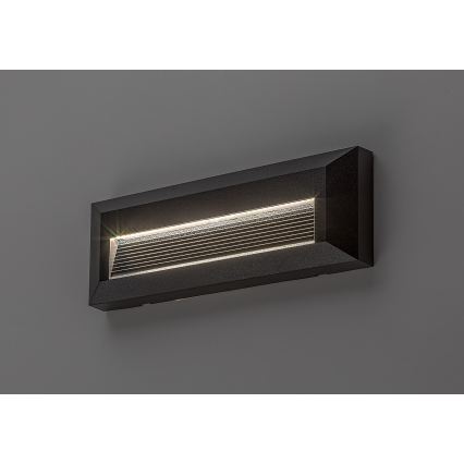 Rabalux - Зовнішній настінний LED‑світильник 6 Вт/230 В IP65 чорний