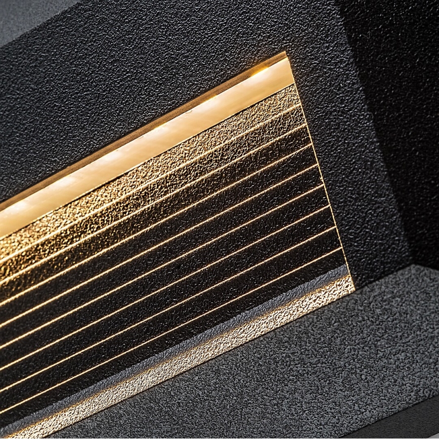 Rabalux - Зовнішній настінний LED‑світильник 6 Вт/230 В IP65 чорний