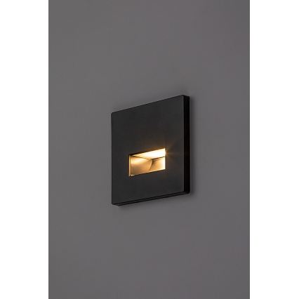 Rabalux - LED світильник для сходів LED/1W/230V 3000/4500/6500K чорний