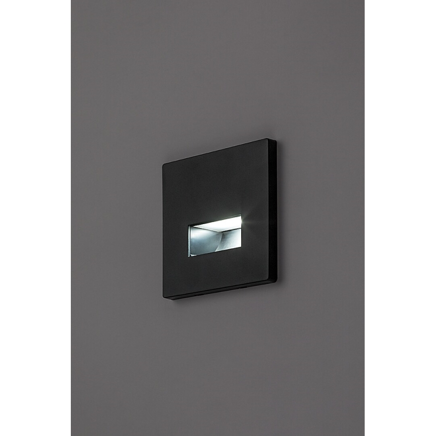 Rabalux - LED світильник для сходів LED/1W/230V 3000/4500/6500K чорний