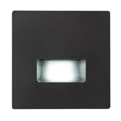 Rabalux - Светодиодный светильник для лестницы LED, 1 Вт, 230 В, 3000/4500/6500 К, чёрный