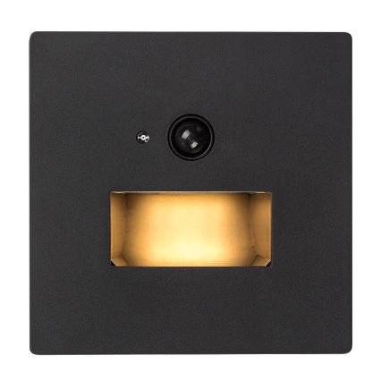 Rabalux - LED сходовий світильник з датчиком руху та сутінків LED/1W/230V 3000/4500/6500K чорний