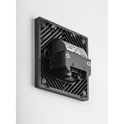 Rabalux - LED сходовий світильник з датчиком руху та сутінків LED/1W/230V 3000/4500/6500K чорний