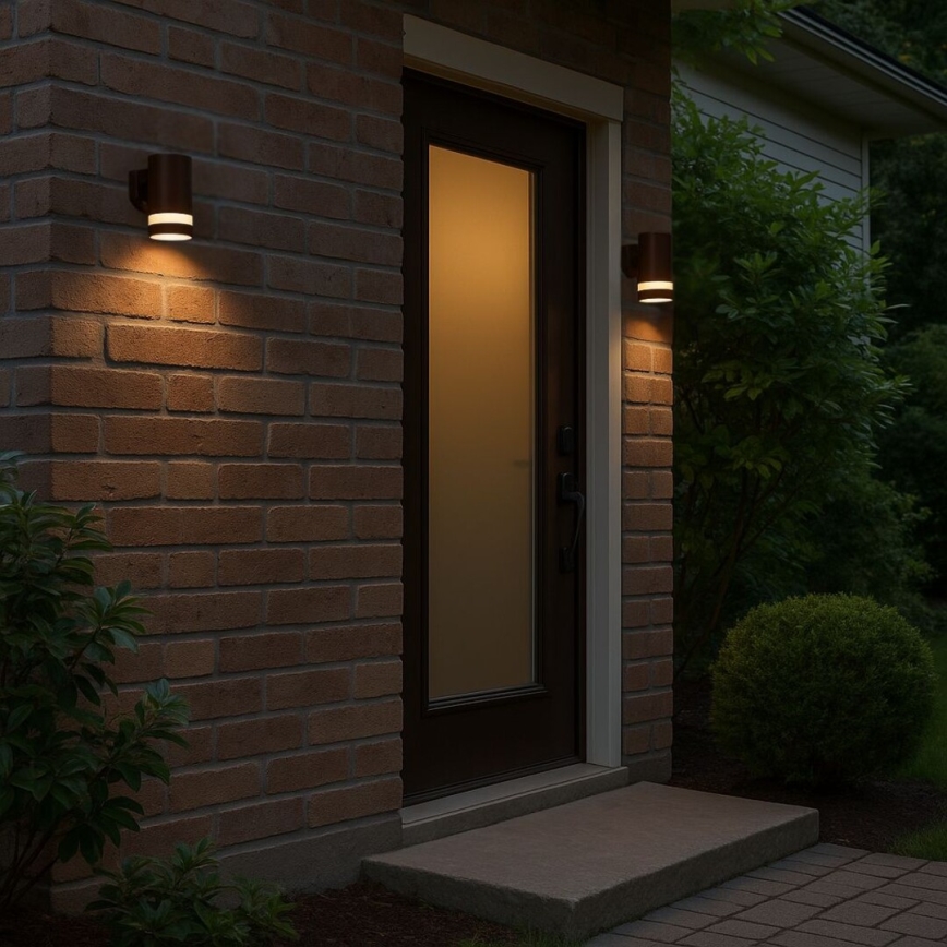 Rabalux - Зовнішній настінний світильник LED/9W/230V IP65 коричневий