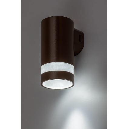 Rabalux - Зовнішній настінний світильник LED/9W/230V IP65 коричневий