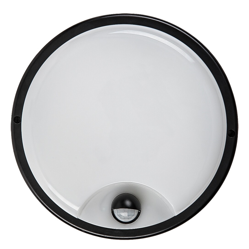 Rabalux - LED зовнішній настінний світильник з датчиком LED/18W/230V IP65 чорний