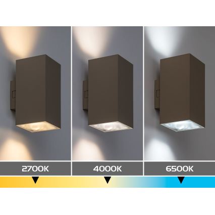 Rabalux - LED зовнішній настінний світильник LED/18W/230V 2700/4000/6500K IP65