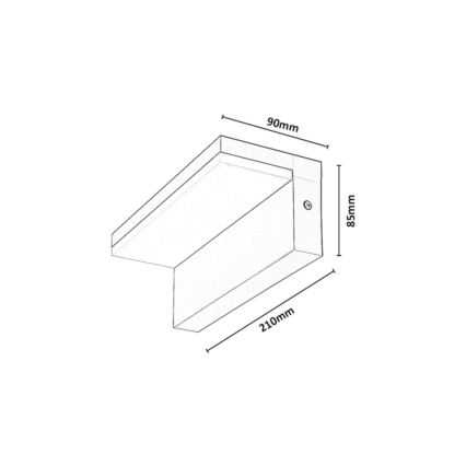 Rabalux - LED зовнішній настінний світильник LED/9W/230V IP54 бежевий